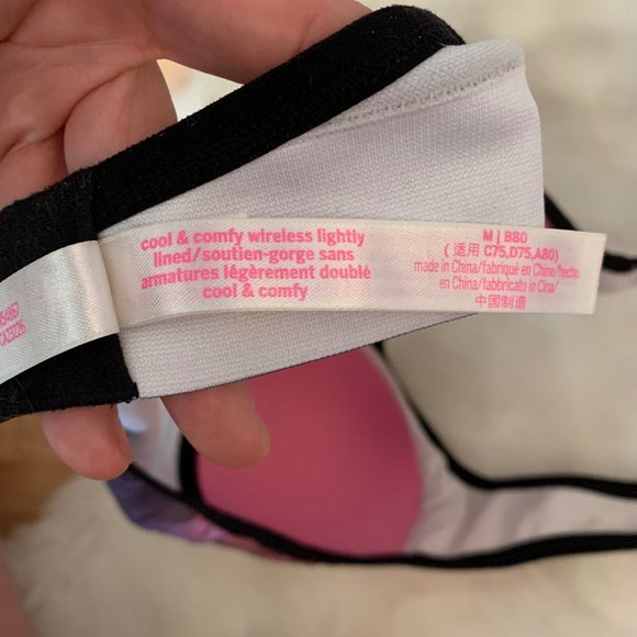 NWOT Victoria's Secret Pink Halter Sports Bra, Med - Picture 6 of 7